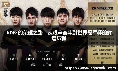 RNG的荣耀之路：从艰辛奋斗到世界冠军杯的辉煌历程